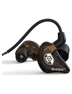 Auriculares In Ear BASN SPM Marrón con Doble Controlador y Micrófono