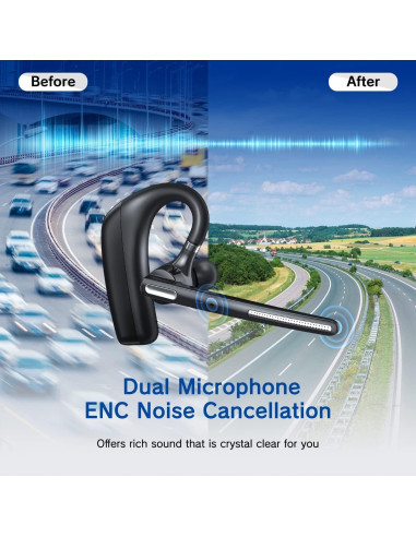 Auricular Bluetooth OPINAY G6 Inalámbrico con Cancelación de Ruido