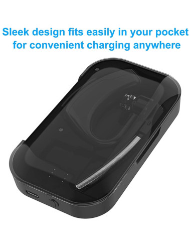 Funda de Carga Power MENEEA para Auricular Plantronics Voyager Legend