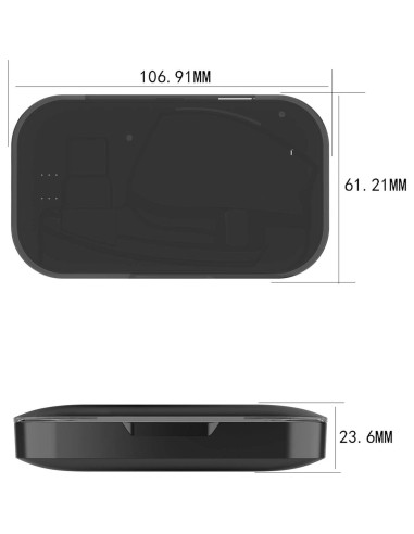 Funda de Carga Power MENEEA para Auricular Plantronics Voyager Legend