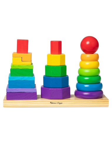 Apilador Geométrico Melissa & Doug - Juguete Educativo 25 Piezas