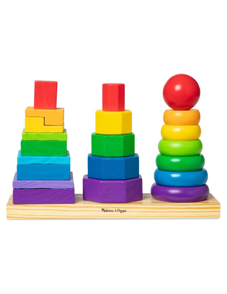 Apilador Geométrico Melissa & Doug - Juguete Educativo 25 Piezas