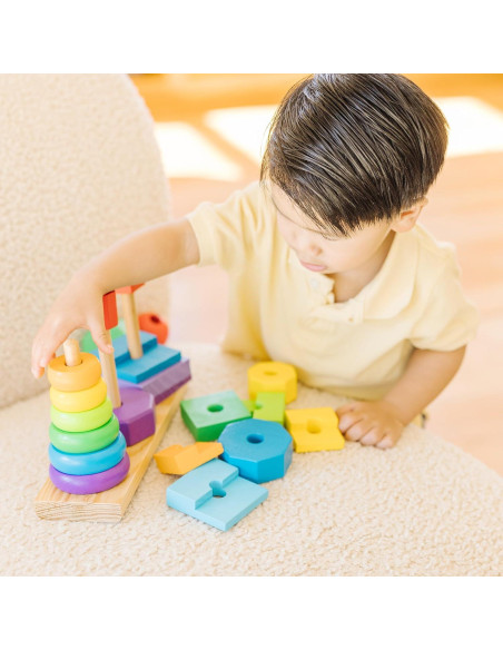Apilador Geométrico Melissa & Doug - Juguete Educativo 25 Piezas