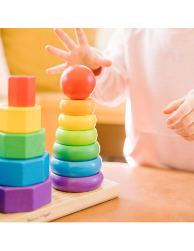 Apilador Geométrico Melissa & Doug - Juguete Educativo 25 Piezas