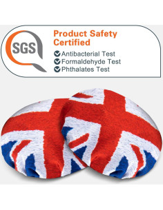 Fundas para Auriculares GEEKRIA - Lavables y Estirables - Bandera de Inglaterra 2