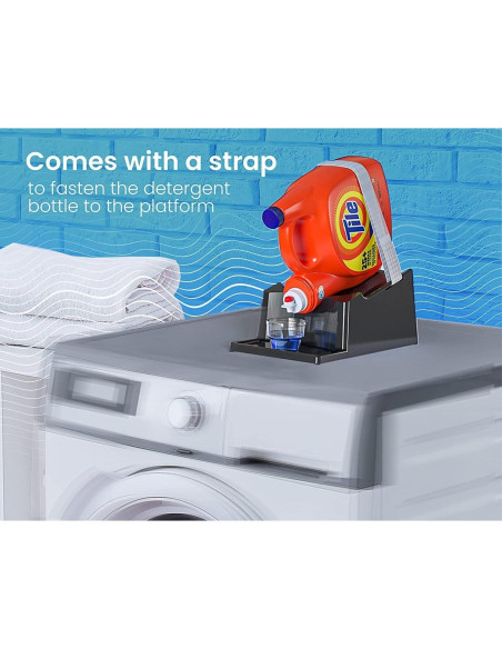 Soporte para Detergente Líquido Skywin con Bandeja Goteo Negro