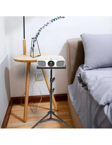 Soporte de Proyector Tripode Gatuida Ajustable 120x37cm Negro
