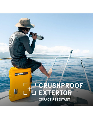 Estuche Pelican 1535 Air Negro Sin Espuma 55.8x22.8x30.4cm