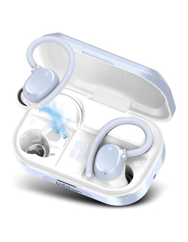 Auriculares Inalámbricos POMUIC Q53 Bluetooth 5.3 IPX7 Azul