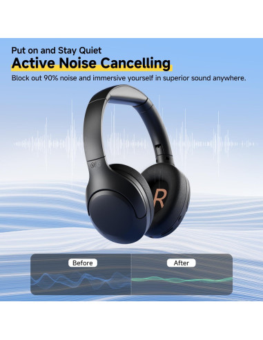 Auriculares Inalámbricos QCY H3 LITE con ANC y 60H Reproducción