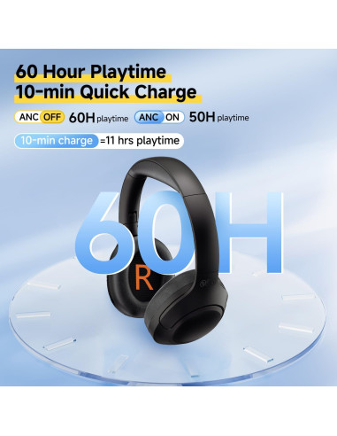 Auriculares Inalámbricos QCY H3 LITE con ANC y 60H Reproducción