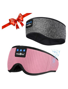 Auriculares para Dormir MUSICOZY Bluetooth 5.2 con Máscara 3D