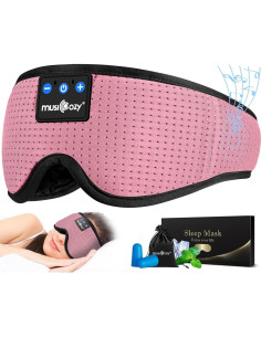 Auriculares para Dormir MUSICOZY Bluetooth 5.2 con Máscara 3D 2