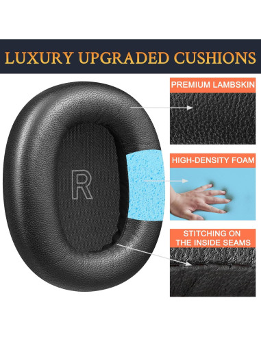 Almohadillas de Piel de Cordero SOULWIT para Beoplay H95 - Negro