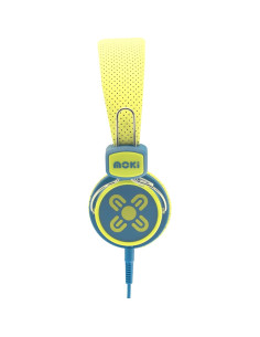 Auriculares Moki Limitados en Volumen para Niños 89dB Amarillo/Azul 2