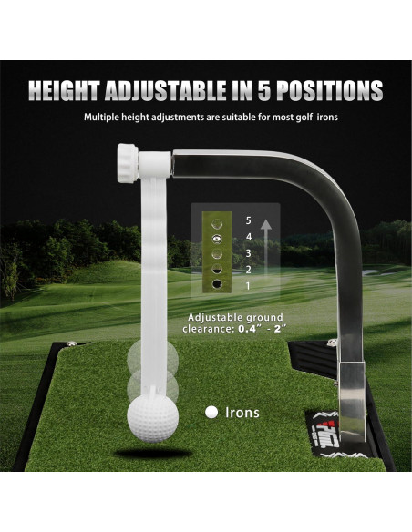 Entrenador de Swing de Golf PGM HL005-1 Ajustable 5 Alturas