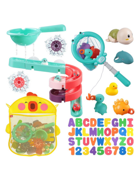 Set de 70 Juguetes de Baño HOMNIVE para Niños 1-3 Años