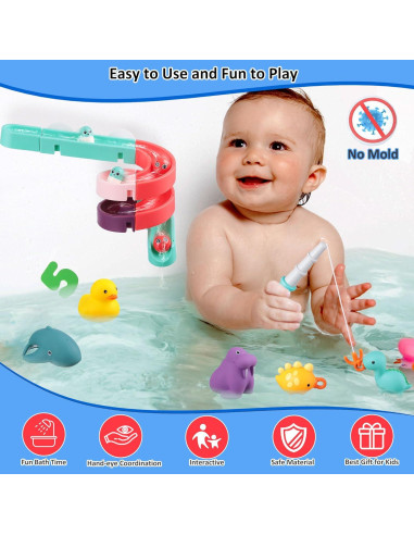 Set de 70 Juguetes de Baño HOMNIVE para Niños 1-3 Años