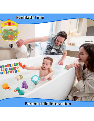 Set de 70 Juguetes de Baño HOMNIVE para Niños 1-3 Años