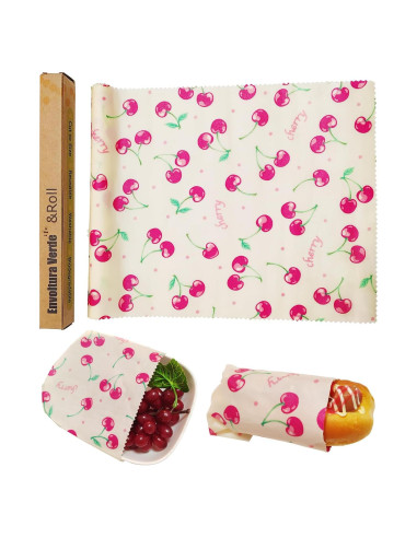 Rollos de Envoltura de Cera de Abeja 25 x 99 cm Envolturas Ecológicas