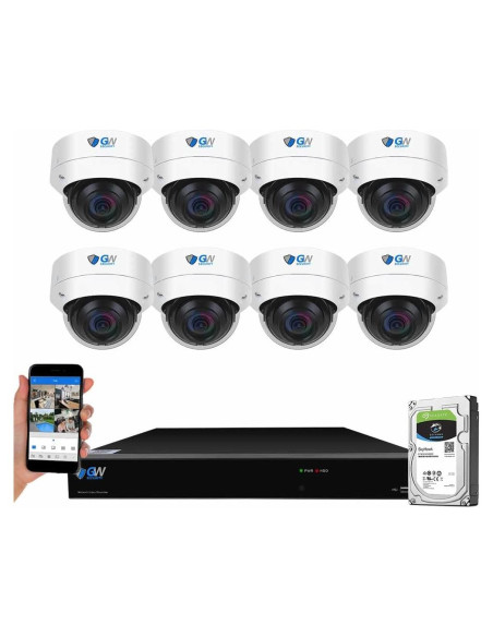 Sistema de Cámara de Seguridad GW 16 Canales 4K 8MP AI