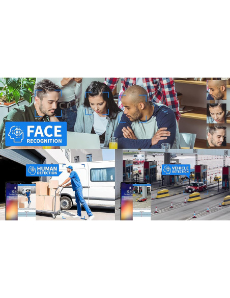 Sistema de Cámara de Seguridad GW 16 Canales 4K 8MP AI