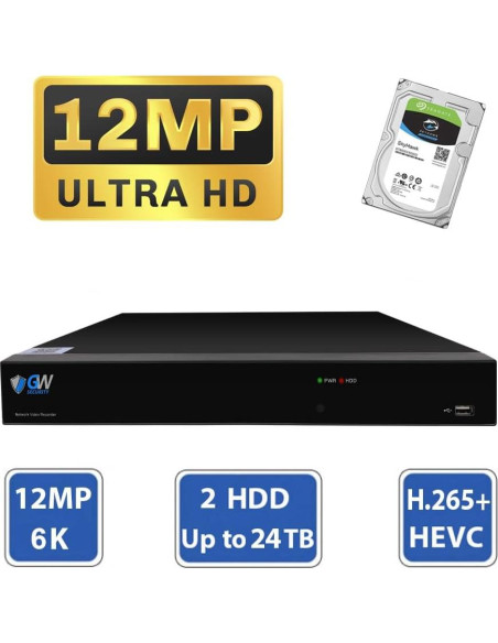 Sistema de Cámara de Seguridad GW 16 Canales 4K 8MP AI