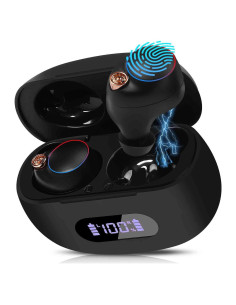 Auriculares Inalámbricos UrbanX Bluetooth 5.2 IPX5 Negro