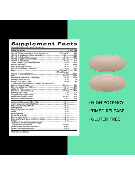 GNC Mega Men 50 Plus Multivitaminas 120 Comprimidos Salud Corazón