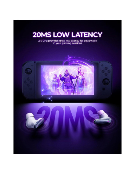 Auriculares Inalámbricos Globvanx V2 para Juegos - Bluetooth 5.4