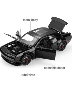 Coche de Juguete Deportivo SASBSC 1:24 con Luz y Sonido Negro 2