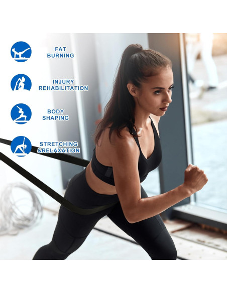 Bandas de Resistencia Tking 140LBS 5 Niveles para Gimnasio