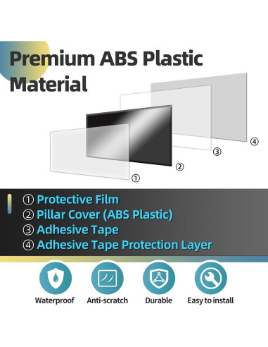 Moldura de Pilar de Ventana SKYLOTEC para Ford Expedition 1997-2016