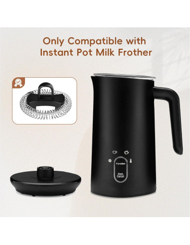 Batidores de acero inoxidable Pyxcxm para espumador Instant Pot