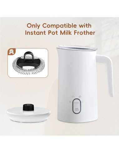 Batidores de acero inoxidable Pyxcxm para espumador Instant Pot