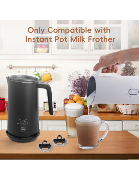 Batidores de acero inoxidable Pyxcxm para espumador Instant Pot