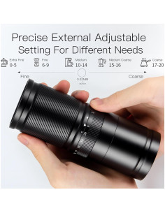 Molino de café manual DACLL negro, 30g, muelas de acero inoxidable 2