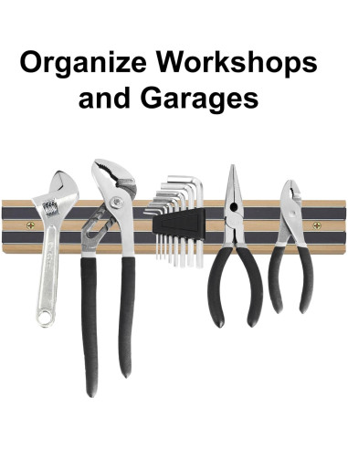 Soporte Magnético para Cuchillos HIC Kitchen 30.48 cm Madera