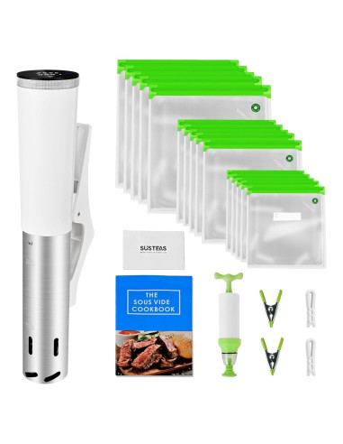 Cocinero Sous Vide SUSTEAS SV220 1200W Control Táctil Blanco