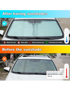 Protector Solar Plegable Lcojicep para Parabrisas Toyota RAV4 2013-2018 2