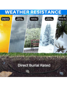 Cable Ethernet Cat 6 Adoreen 30.48 m Negro Resistente al Agua 2