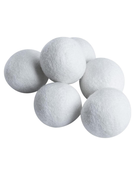 Bolas de Secadora de Lana Evriholder - Paquete de 6 - Suavizante Natural