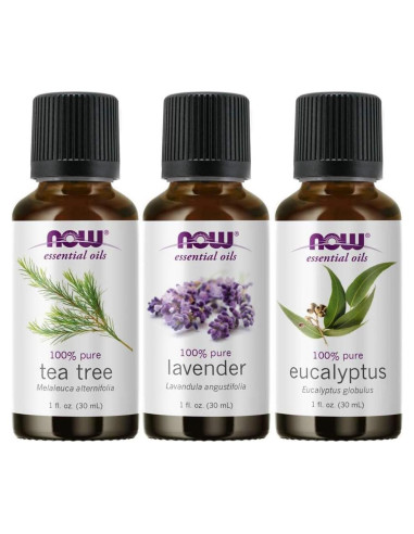 Paquete de 3 Aceites Esenciales Now Foods 100% Puro 29.57 ml