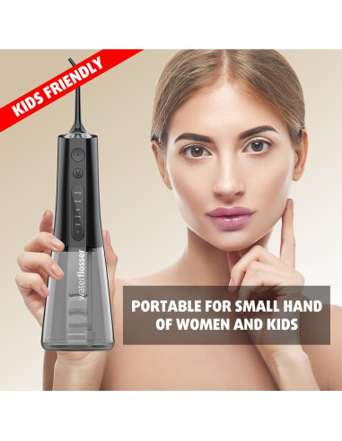 Irrigador Dental G.CATACC Kids 300ml 4 Puntas Recargable