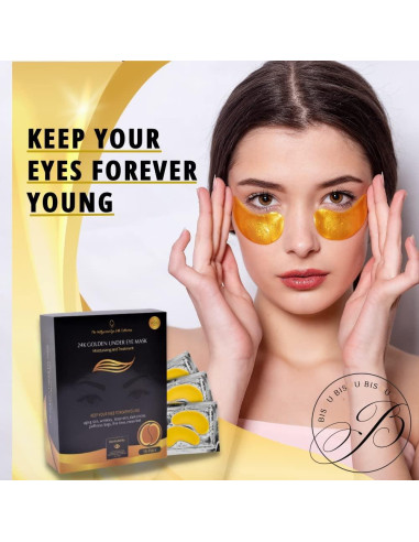 Parches para los Ojos de Oro 24K Top Fortune - 32 Pares