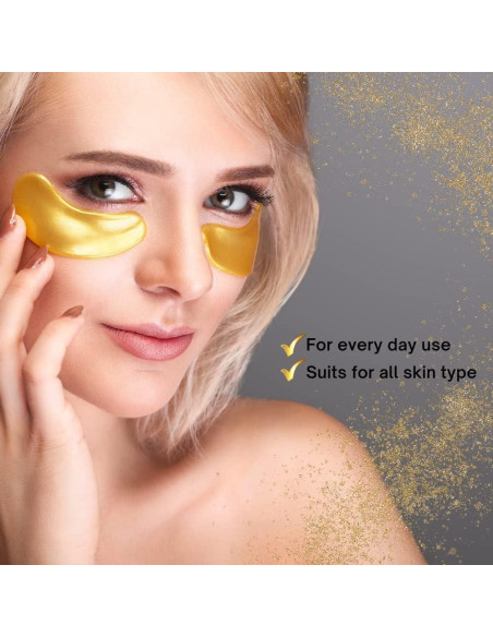 Parches para los Ojos de Oro 24K Top Fortune - 32 Pares