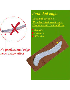 Herramienta de Raspar Músculos BYYDDIY Acero Inoxidable S-Pro 2