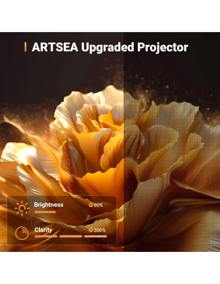 Proyector Mini ARTSEA HD 1080P Portátil para iPhone y Android Proyector Mini ARTSEA HD 1080P Portátil para iPhone y Android