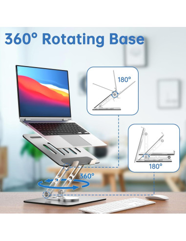 Soporte para Laptop Ajustable GleYo TM1 Ergonómico 30 cm