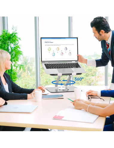 Soporte para Laptop Ajustable GleYo TM1 Ergonómico 30 cm